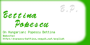 bettina popescu business card